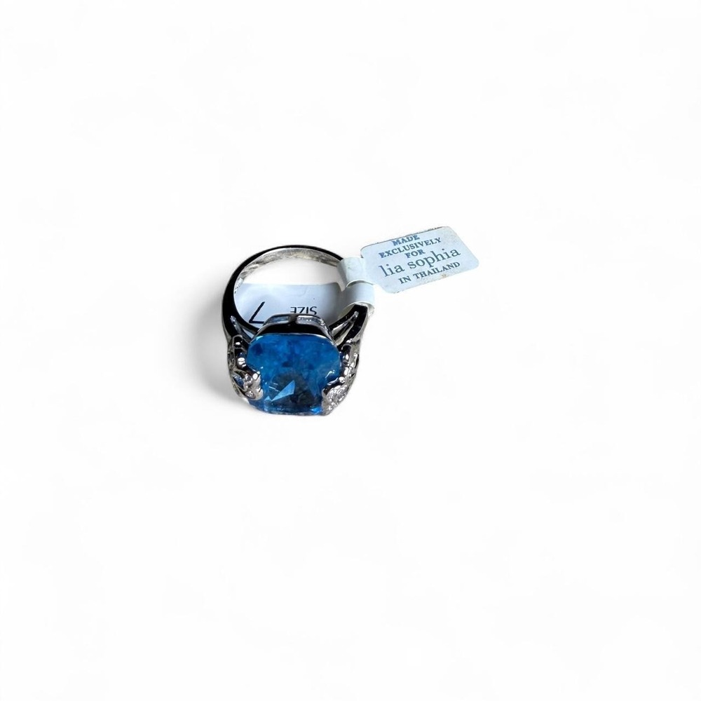 Vintage Lia Sophia Blue Sapphire Ring